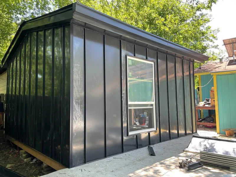 Black standing seam metal wall panels for Metal Roof Installation in Waconia